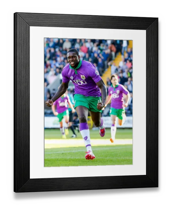 Framed Print : Dramatic Penalty: Jay Emmanuel-Thomas Secures 1-2 Victory for Bristol City over Notts County Framed Print : Dramatic Penalty: Jay Emmanuel-Thomas Secures 1-2 Victory for Bristol City over Notts County