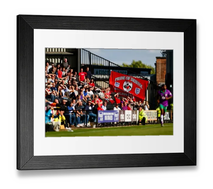 Framed Print : Bristol City Fans Unveil Banner at Notts County Match, 2014 Framed Print : Bristol City Fans Unveil Banner at Notts County Match, 2014