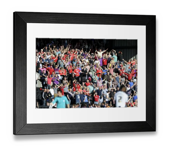 Framed Print : Bristol City fans - Photo mandatory by-line: Dougie Allward / JMP - 31 / 08 / 2014 - SPORT - FOOTBALL - Nottingham - Meadow Framed Print : Bristol City fans - Photo mandatory by-line: Dougie Allward / JMP - 31 / 08 / 2014 - SPORT - FOOTBALL - Nottingham - Meadow