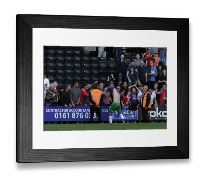 Framed Print : Aden Flint's Generous Gesture: Notts County vs. Bristol City, 2014