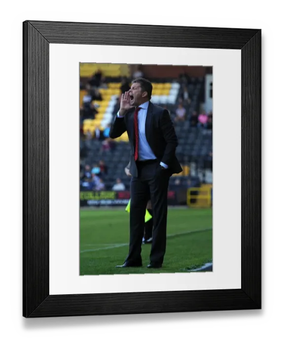 Framed Print : Notts County vs. Bristol City Clash in Sky Bet League One at Meadow Lane (August 2014)
