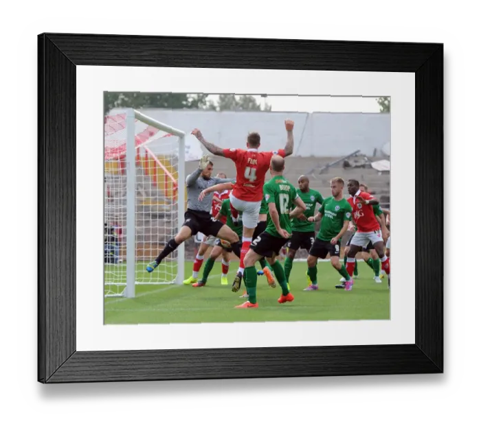 Framed Print : Aden Flint Scores: Bristol City's Victory Against Scunthorpe United, September 2014 Framed Print : Aden Flint Scores: Bristol City's Victory Against Scunthorpe United, September 2014