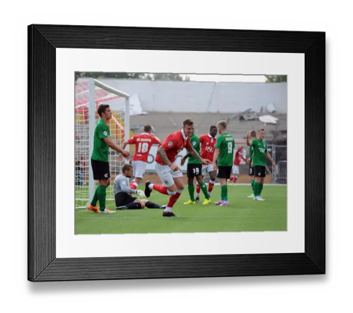 Framed Print : Aden Flint's Thrilling Goal: Bristol City's Victory Over Scunthorpe United, September 6, 2014 Framed Print : Aden Flint's Thrilling Goal: Bristol City's Victory Over Scunthorpe United, September 6, 2014