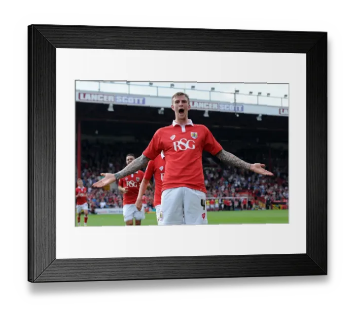 Framed Print : Aden Flint's Thrilling Goal: Bristol City's Triumph Over Scunthorpe United, September 6, 2014 Framed Print : Aden Flint's Thrilling Goal: Bristol City's Triumph Over Scunthorpe United, September 6, 2014