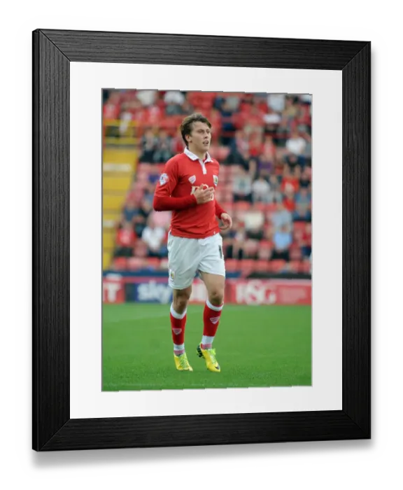 Framed Print : Bristol City's Luke Freeman in Action during Sky Bet League One Match against Scunthorpe United (September 2014)