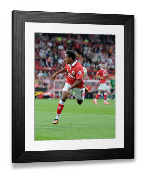 Framed Print : Korey Smith's Flick: Bristol City vs Scunthorpe United, Sky Bet League One, Ashton Gate