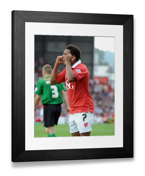 Framed Print : Korey Smith of Bristol City in Action against Scunthorpe United, Sky Bet League One, September 6, 2014