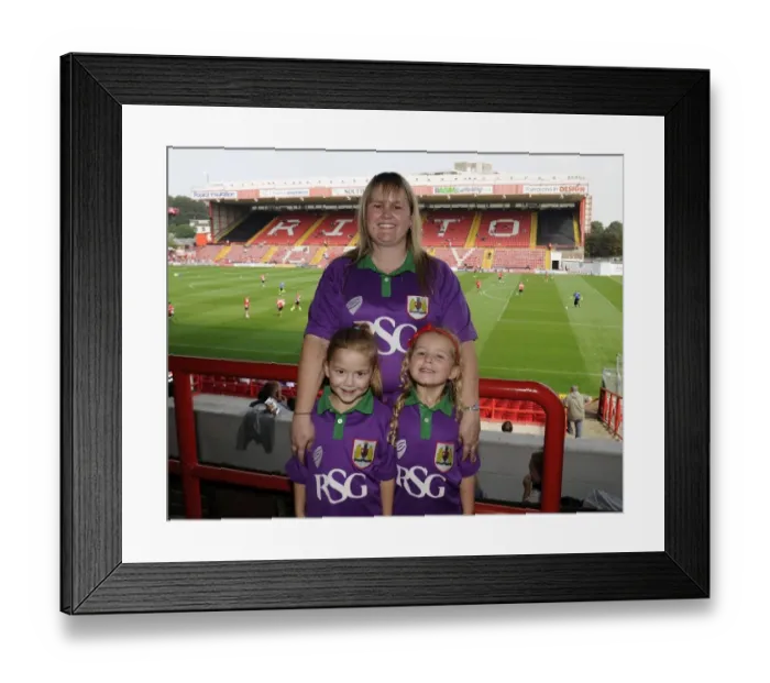 Framed Print : Bristol City Fans in Action during Sky Bet League One Match against Scunthorpe United at Ashton Gate, 2014