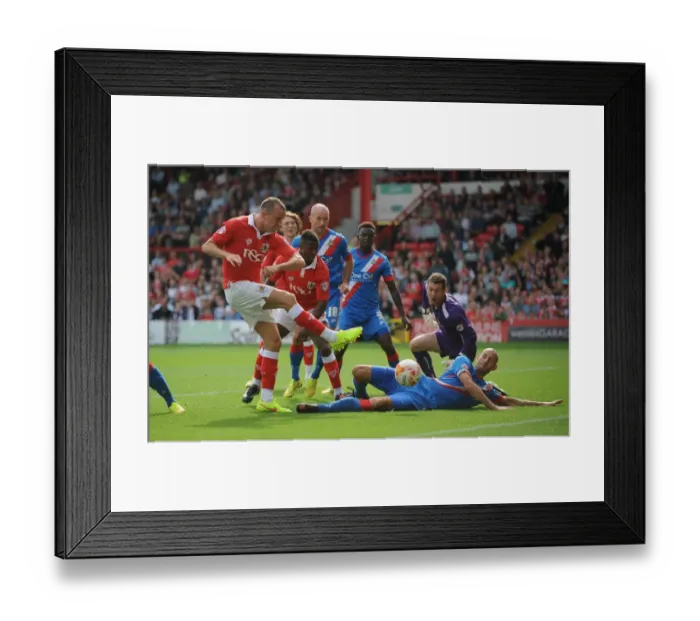 Framed Print : Thrilling Goal: Aaron Wilbraham Scores for Bristol City Against Doncaster Rovers, September 13, 2014 Framed Print : Thrilling Goal: Aaron Wilbraham Scores for Bristol City Against Doncaster Rovers, September 13, 2014