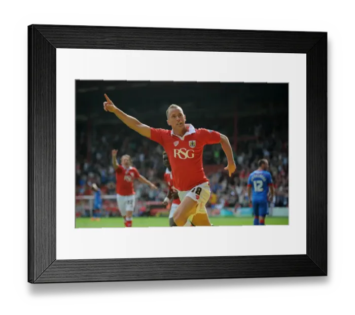 Framed Print : Aaron Wilbraham's Thrilling Goal Celebration: A Moment to Remember at Ashton Gate (Sept 13, 2014) Framed Print : Aaron Wilbraham's Thrilling Goal Celebration: A Moment to Remember at Ashton Gate (Sept 13, 2014)