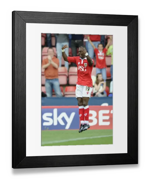 Framed Print : Kieran Agard's First Goal: Bristol City's Triumph Over Doncaster Rovers, September 13, 2014