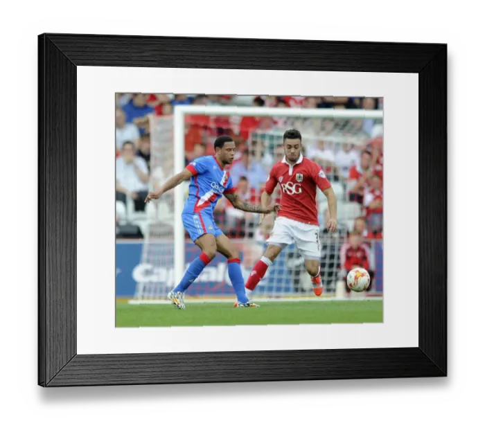 Framed Print : Bristol City's Derrick Williams Chases Down the Ball - Intense Action from Bristol City vs Doncaster Rovers Framed Print : Bristol City's Derrick Williams Chases Down the Ball - Intense Action from Bristol City vs Doncaster Rovers