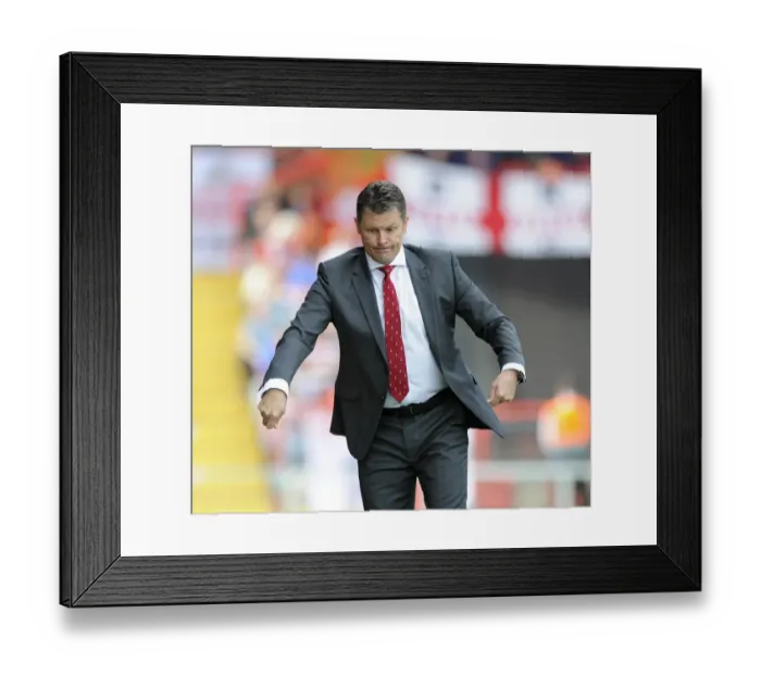 Framed Print : Steve Cotterill Leads Bristol City Against Doncaster Rovers, September 13, 2014