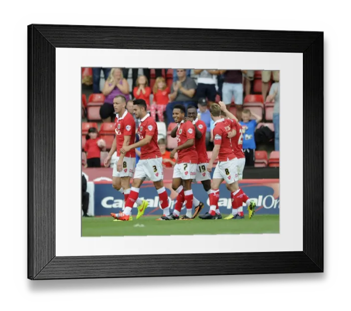 Framed Print : Kieran Agard's First Goal: Bristol City's Third in Victory over Doncaster Rovers