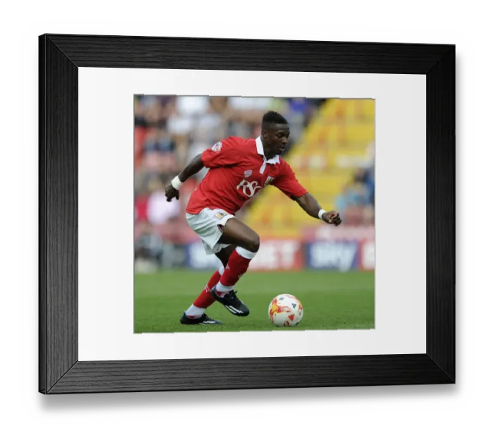 Framed Print : Kieran Agard Scores for Bristol City Against Doncaster Rovers, September 13, 2014