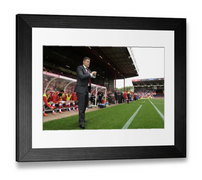 Framed Print : Steve Cotterill Leads Bristol City in Sky Bet League One Clash Against Doncaster Rovers