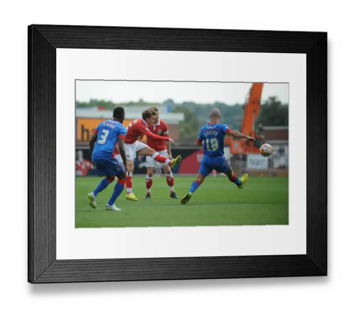 Framed Print : Luke Freeman's Shot: Bristol City vs Doncaster Rovers, Sky Bet League One, Ashton Gate