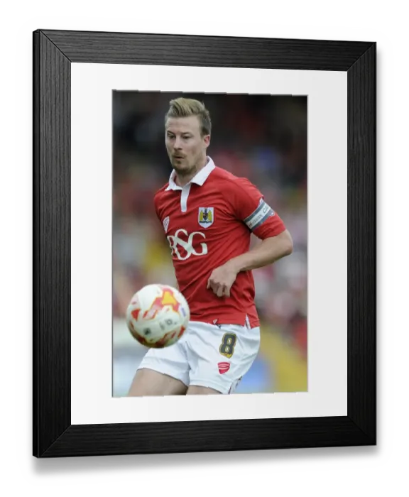 Framed Print : Wade Elliott in Action: Bristol City vs Doncaster Rovers, Sky Bet League One