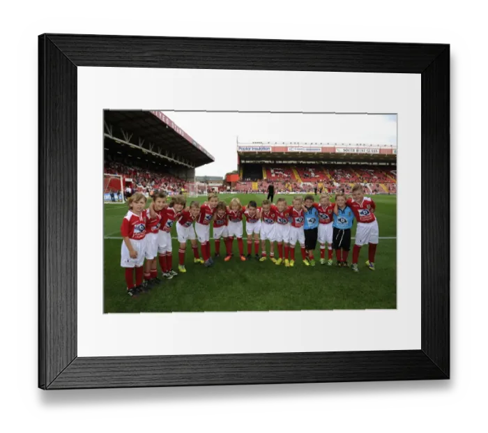 Framed Print : Flag Bearers and Guard of Honor at Ashton Gate: Bristol City vs Doncaster Rovers Framed Print : Flag Bearers and Guard of Honor at Ashton Gate: Bristol City vs Doncaster Rovers