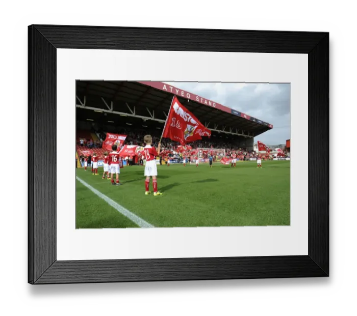 Framed Print : Flag Bearers and Guard of Honor at Ashton Gate: Bristol City vs Doncaster Rovers, Sky Bet League One Framed Print : Flag Bearers and Guard of Honor at Ashton Gate: Bristol City vs Doncaster Rovers, Sky Bet League One
