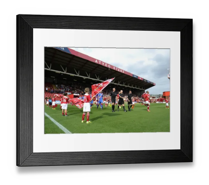 Framed Print : Bristol City vs Doncaster Rovers: Flag Bearers and Guard of Honor at Ashton Gate, Sky Bet League One Framed Print : Bristol City vs Doncaster Rovers: Flag Bearers and Guard of Honor at Ashton Gate, Sky Bet League One