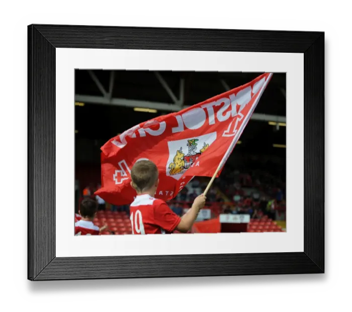 Framed Print : Flagbearer and Guard of Honor Ceremony: Bristol City vs Doncaster Rovers, Sky Bet League One