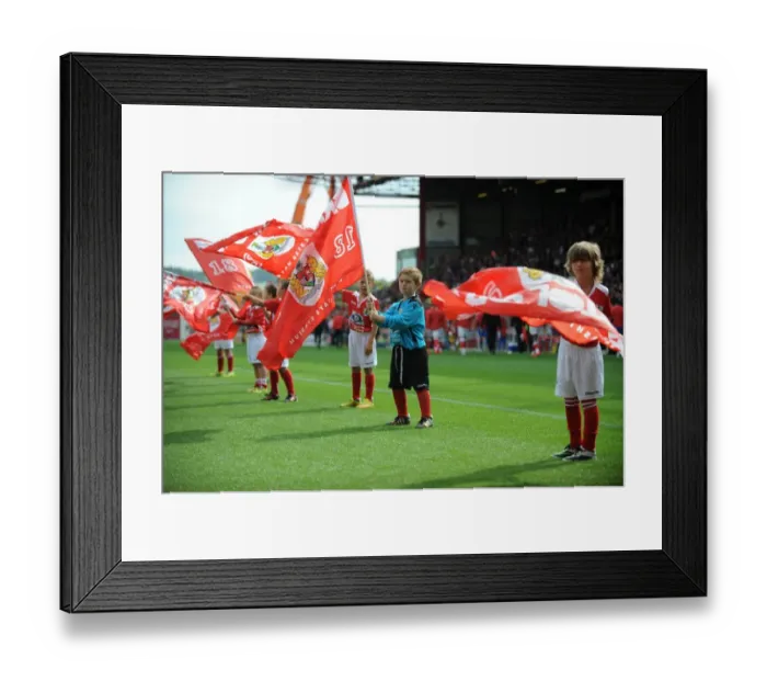 Framed Print : Flagbearer and Guard of Honor Ceremony at Ashton Gate: Bristol City vs Doncaster Rovers, Sky Bet League One Framed Print : Flagbearer and Guard of Honor Ceremony at Ashton Gate: Bristol City vs Doncaster Rovers, Sky Bet League One