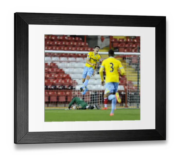 Framed Print : Jake Gray's Goal Celebration: Bristol City U21s vs Crystal Palace U21s, 15th September 2014 Framed Print : Jake Gray's Goal Celebration: Bristol City U21s vs Crystal Palace U21s, 15th September 2014