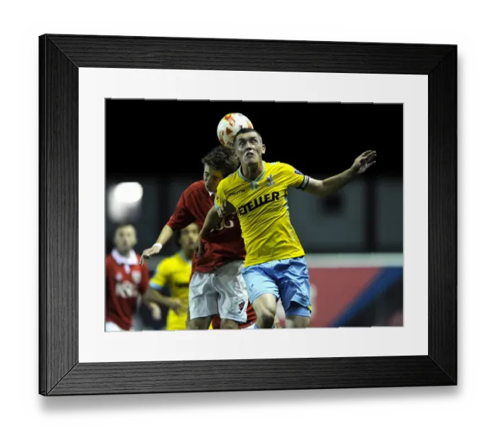 Framed Print : Clash at the Gate: Fry vs. Dymond - Bristol City U21s vs. Crystal Palace U21s Football Rivalry