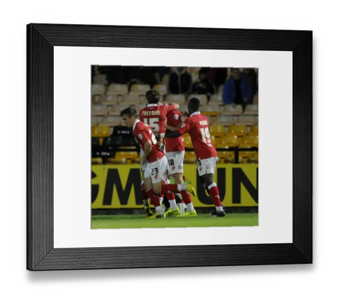 Framed Print : Aaron Wilbraham's Last-Minute Strike: Port Vale vs. Bristol City in Sky Bet League One