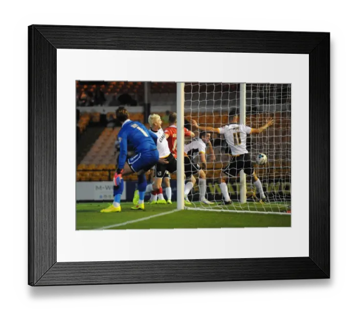 Framed Print : Thrilling Football Moment: Aaron Wilbraham Scores for Bristol City Against Port Vale (September 16, 2014) Framed Print : Thrilling Football Moment: Aaron Wilbraham Scores for Bristol City Against Port Vale (September 16, 2014)
