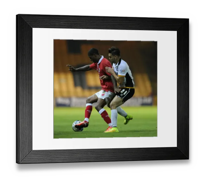 Framed Print : Bristol City's Mark Little Celebrates Possession Against Port Vale's Frederic Veseli - Football Match (Port Vale v Bristol City, Sky Bet League One, Vale Park, Stoke-On-Trent) Framed Print : Bristol City's Mark Little Celebrates Possession Against Port Vale's Frederic Veseli - Football Match (Port Vale v Bristol City, Sky Bet League One, Vale Park, Stoke-On-Trent)