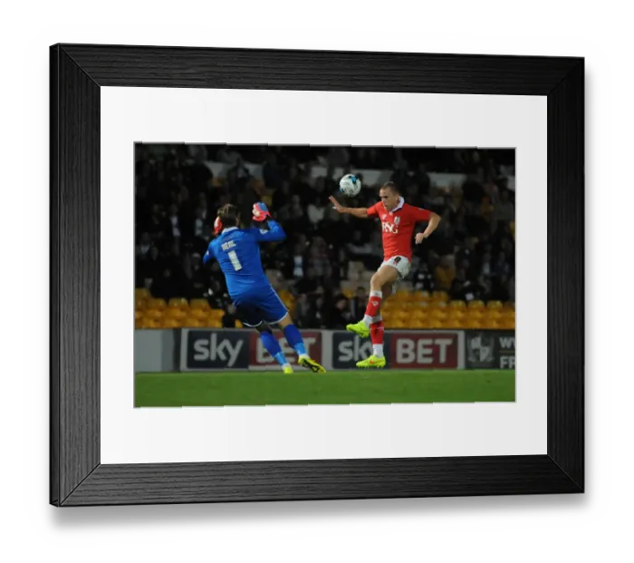 Framed Print : Aaron Wilbraham Scores Stunning Goal Past Port Vale's Chris Neal Framed Print : Aaron Wilbraham Scores Stunning Goal Past Port Vale's Chris Neal