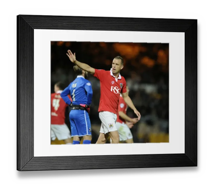 Framed Print : Aaron Wilbraham's Double: Port Vale vs. Bristol City, Sky Bet League One, 2014