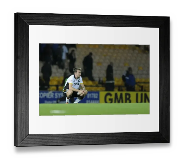Framed Print : Dejected Chris Lines of Port Vale After 0-3 Loss to Bristol City