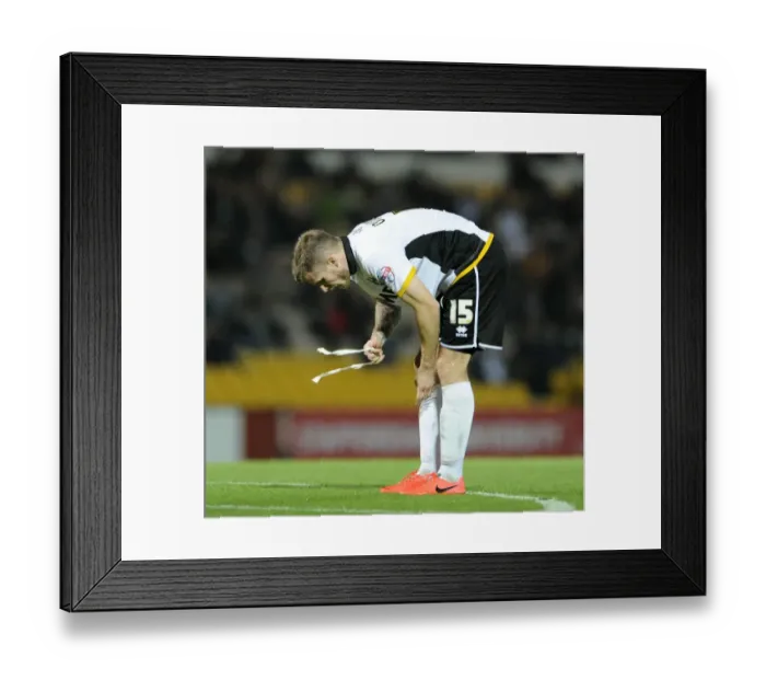 Framed Print : Dejected Michael O'Connor of Port Vale After Loss to Bristol City Framed Print : Dejected Michael O'Connor of Port Vale After Loss to Bristol City