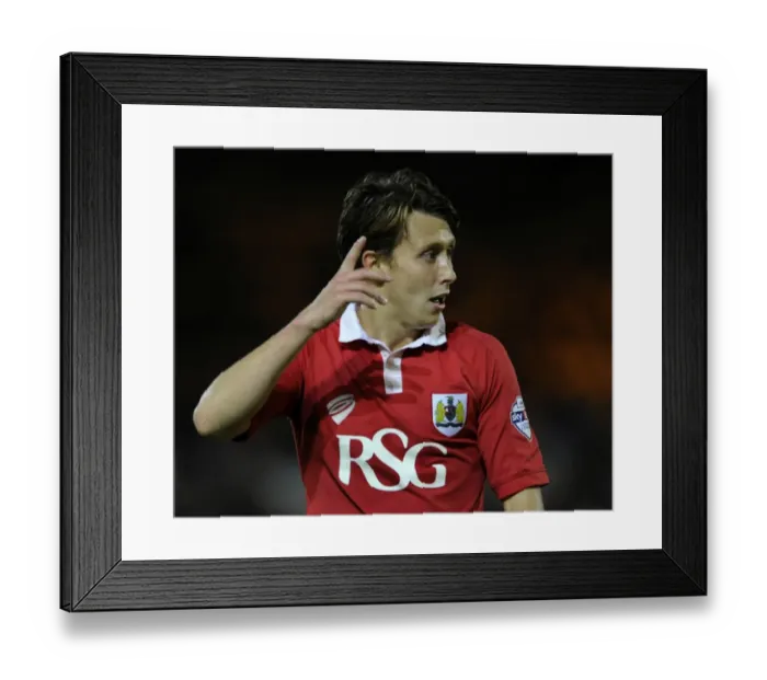 Framed Print : Luke Freeman in Action: Port Vale vs. Bristol City, Sky Bet League One, 2014