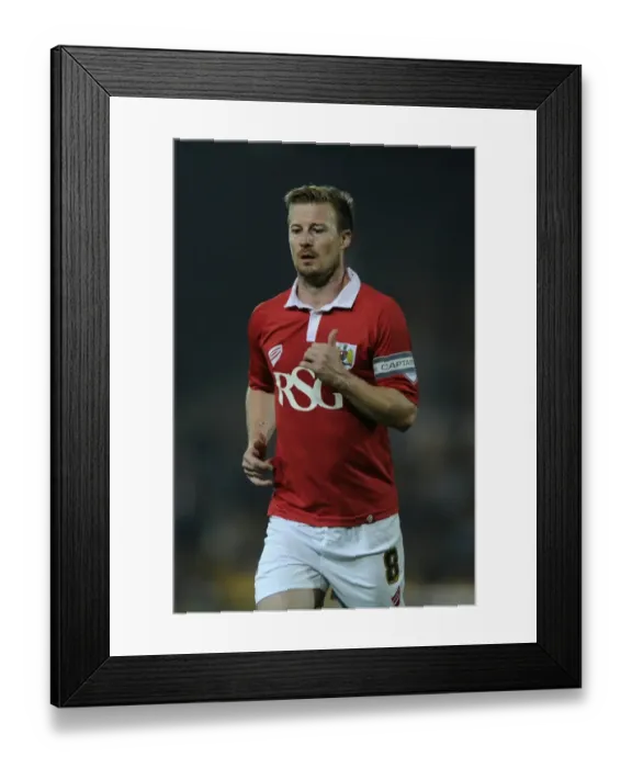 Framed Print : Wade Elliott in Action: Port Vale vs. Bristol City, Sky Bet League One, 2014