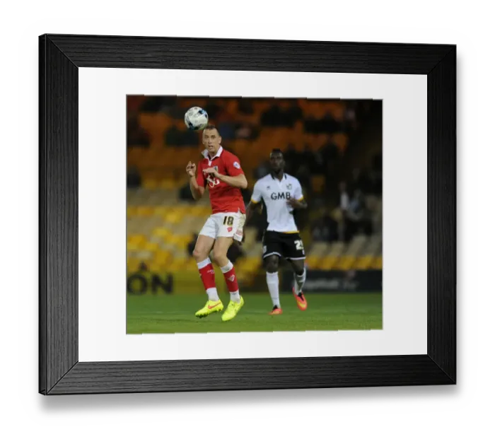 Framed Print : Aaron Wilbraham of Bristol City in Action Against Port Vale at Vale Park, 2014 Framed Print : Aaron Wilbraham of Bristol City in Action Against Port Vale at Vale Park, 2014