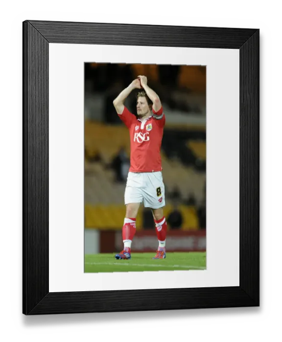 Framed Print : Wade Elliott in Action: Port Vale vs. Bristol City, Sky Bet League One, 2014