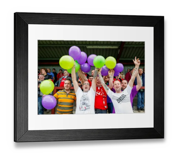 Framed Print : Bristol City Fans Gathering Before Fleetwood Town Match, 2014 Framed Print : Bristol City Fans Gathering Before Fleetwood Town Match, 2014