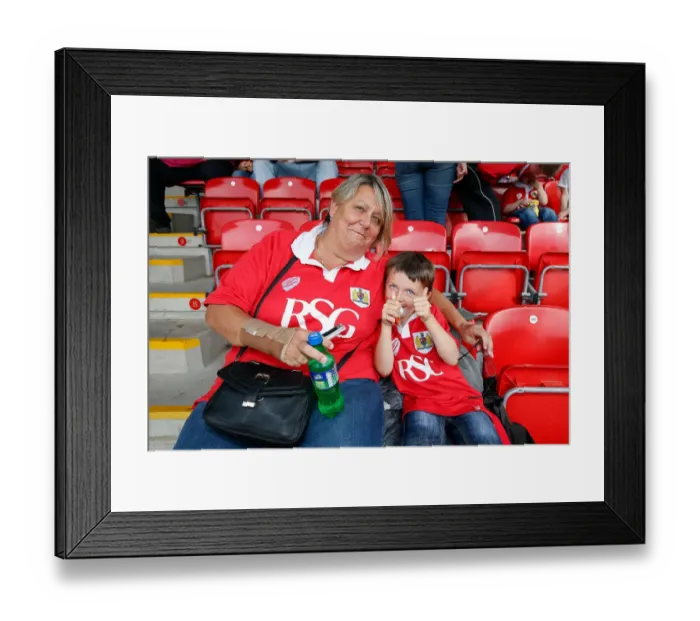 Framed Print : A Young Fan's Excitement: Fleetwood Town vs. Bristol City Football Match, 2014 Framed Print : A Young Fan's Excitement: Fleetwood Town vs. Bristol City Football Match, 2014