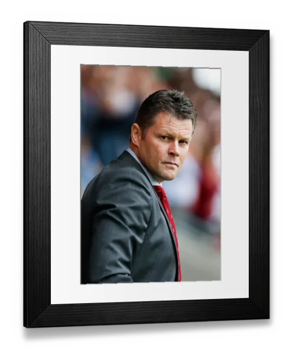 Framed Print : Steve Cotterill Watches as Fleetwood Town Takes on Bristol City, Sky Bet League 1, 2014 Framed Print : Steve Cotterill Watches as Fleetwood Town Takes on Bristol City, Sky Bet League 1, 2014