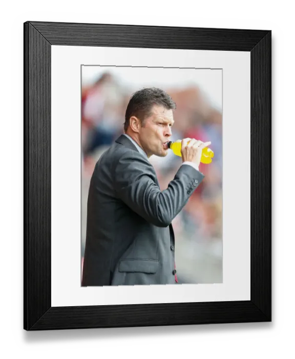 Framed Print : Steve Cotterill of Bristol City at Fleetwood Town Match, 2014 Framed Print : Steve Cotterill of Bristol City at Fleetwood Town Match, 2014