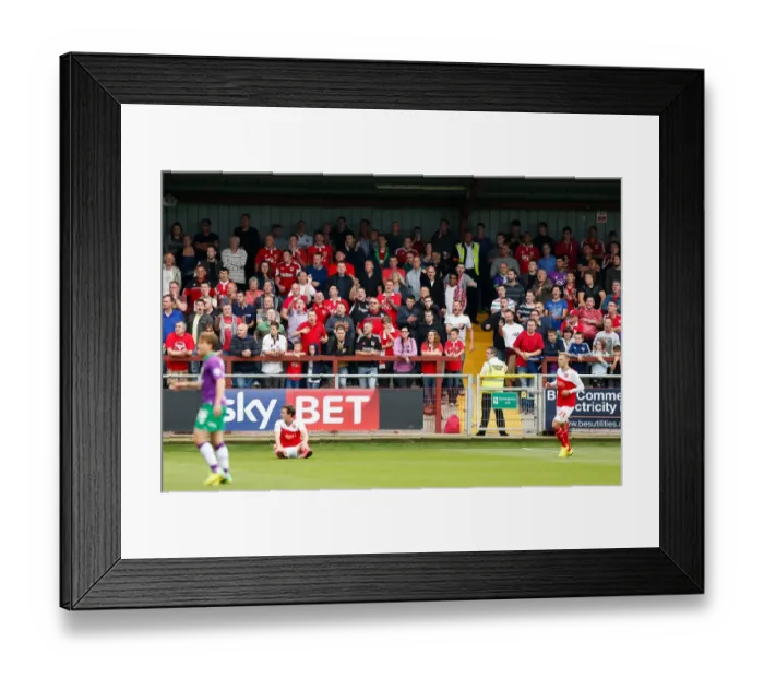Framed Print : Bristol City Fans Watching Intently at Fleetwood Town vs. Bristol City Football Match, 2014 Framed Print : Bristol City Fans Watching Intently at Fleetwood Town vs. Bristol City Football Match, 2014