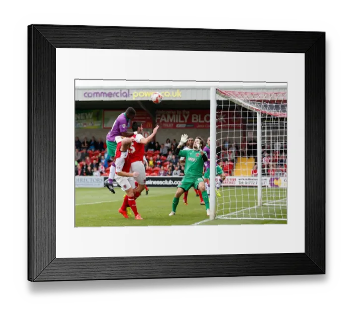 Framed Print : Bristol City's Kieran Agard Strains to Reach Cross at Fleetwood Town Match, 2014 Framed Print : Bristol City's Kieran Agard Strains to Reach Cross at Fleetwood Town Match, 2014
