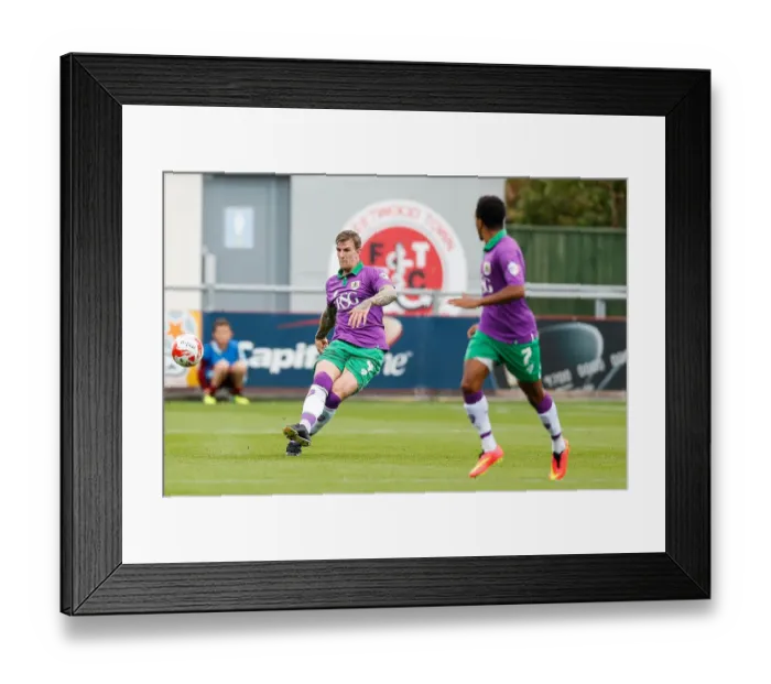 Framed Print : Aden Flint in Action: Fleetwood Town vs. Bristol City, 2014
