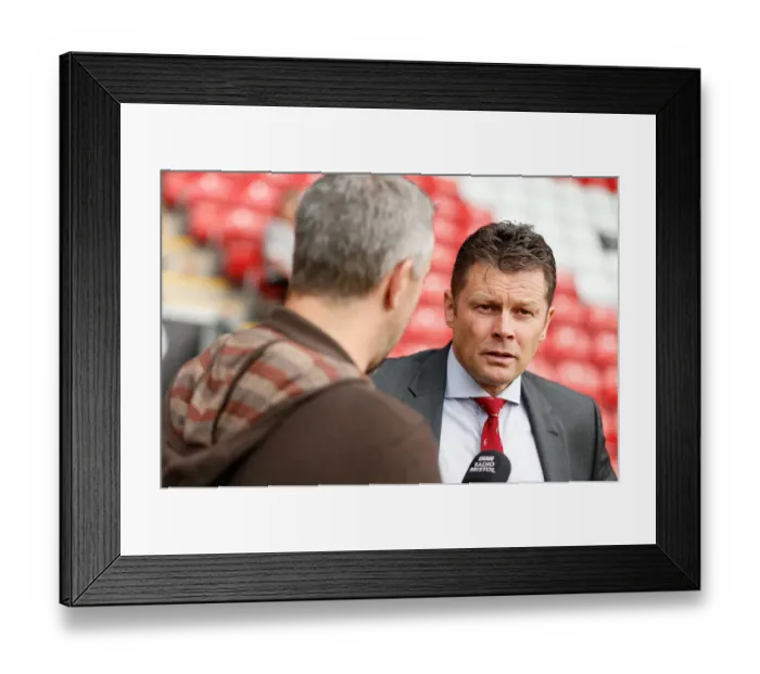 Framed Print : Steve Cotterill of Bristol City Gives Pre-Match Interview Ahead of Fleetwood Town Clash Framed Print : Steve Cotterill of Bristol City Gives Pre-Match Interview Ahead of Fleetwood Town Clash