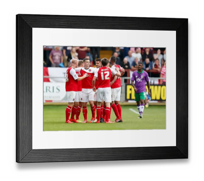 Framed Print : Josh Morris Celebrates Goal for Fleetwood Town Against Bristol City, 2014 Framed Print : Josh Morris Celebrates Goal for Fleetwood Town Against Bristol City, 2014