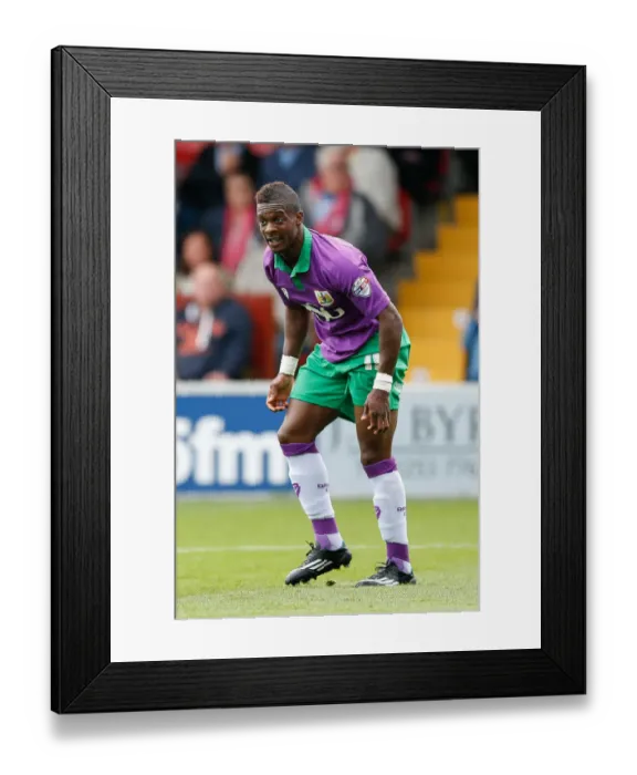 Framed Print : Kieran Agard's Frustration: Fleetwood Town vs. Bristol City, 2014
